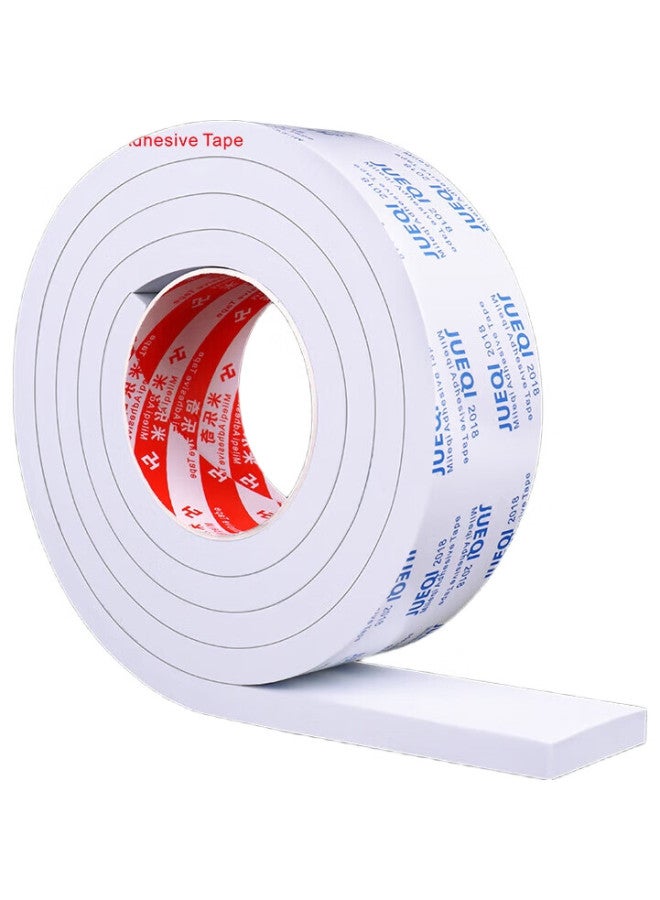 Miloch Milaiqi Eva Sponge Double-Sided Tape, Strong Adhesion, Wall Sticker, Fixing Decoration, Certificate, Thickened Easy-Tear Foam Double-Sided Tape [2 Rolls], 3.0Cm Wide * 2M Long * 10Mm Thick - Image 1