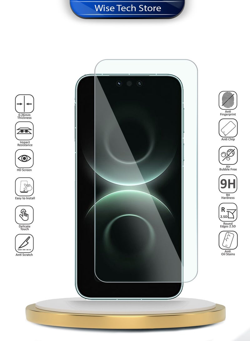 Wtech Huawei Mate 80 Pro Max 5G 2025 WTech Premium Series Curved Edges 9H 2.5D Tempered Glass Screen Protector (MSG9CN) - Clear - Image 2