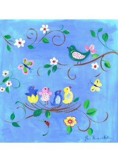 Stupell Industries Stupell Industries The Kids Room by Birds in the Nest Square Wall Plaque  - Image 1