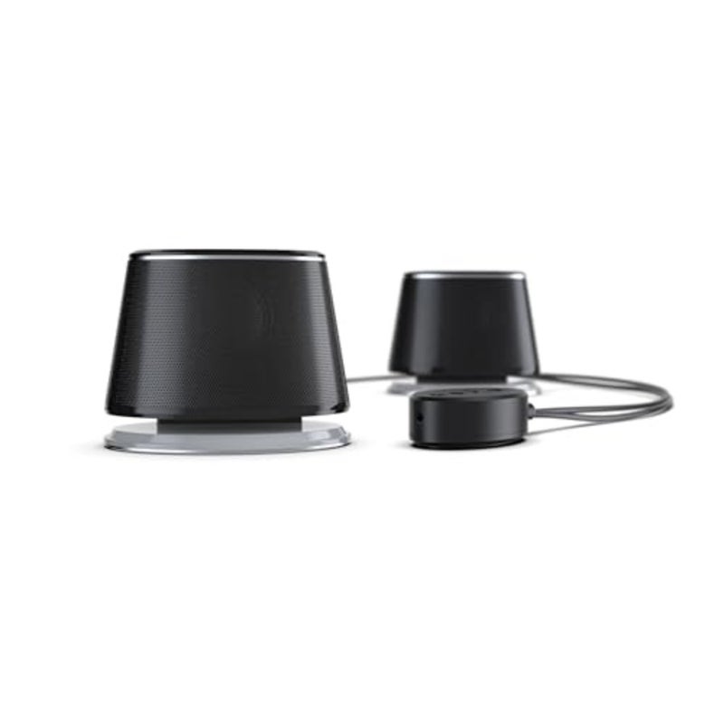 Bluetooth Computer Speakers with USB 3.0, LED Blue Lighting, Volume Control, USB Powered, Set of 2 - Image 4