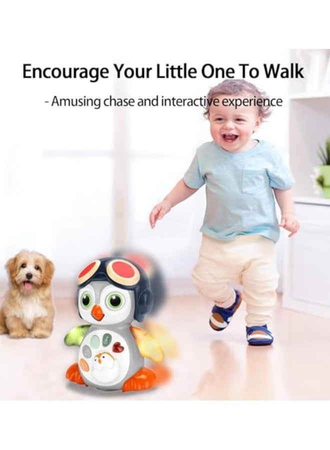 Crawling Penguin Baby Musical Toys, Tummy Time Toy for Infant 0 - 18 Months Music Learning Crawl Interactive Development Toy Age 1 2 3 years Toddler Boy Girl Gift - Image 4