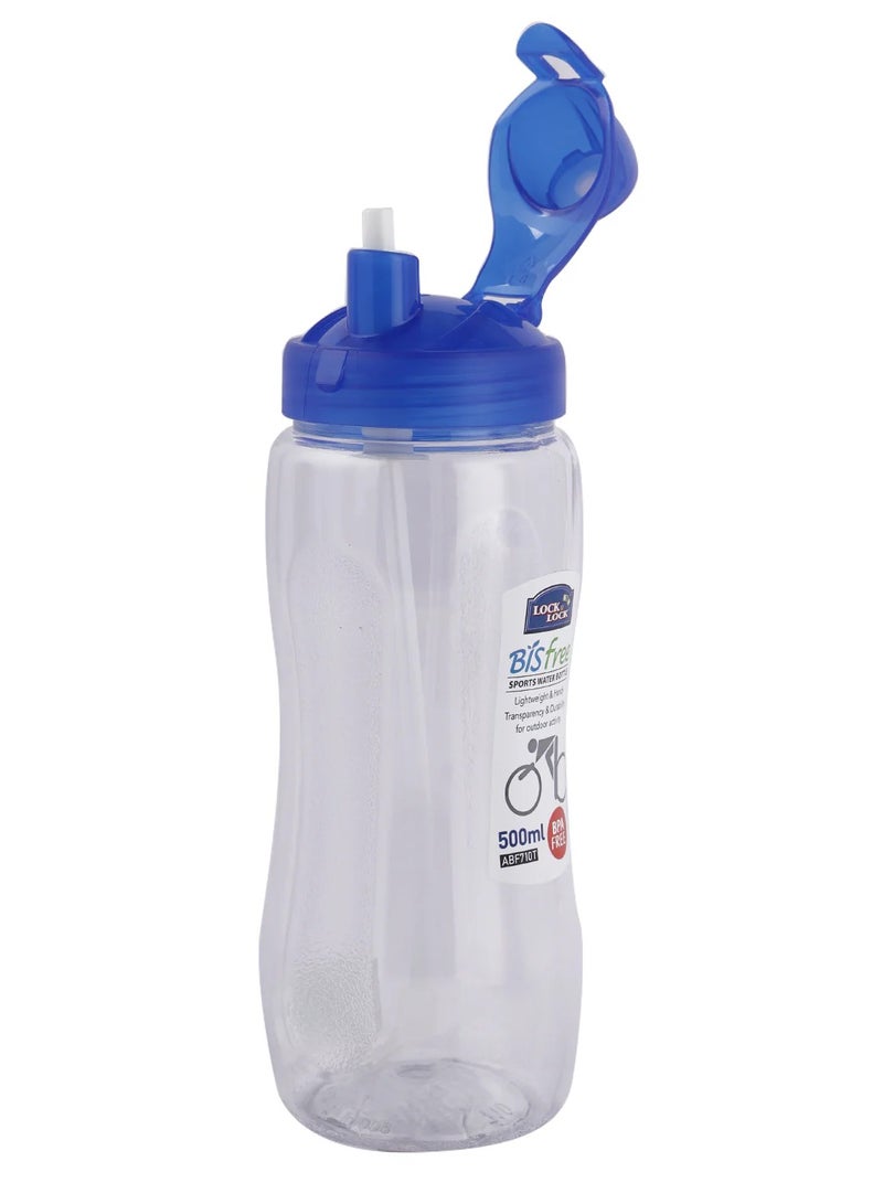 LOCK & LOCK LocknLock Sports Water Bottle Tritan 500ml with Straw ABF710T-N - BPA-Free, Durable, Stain and Odor-Resistant, Shock-Resistant - Image 2