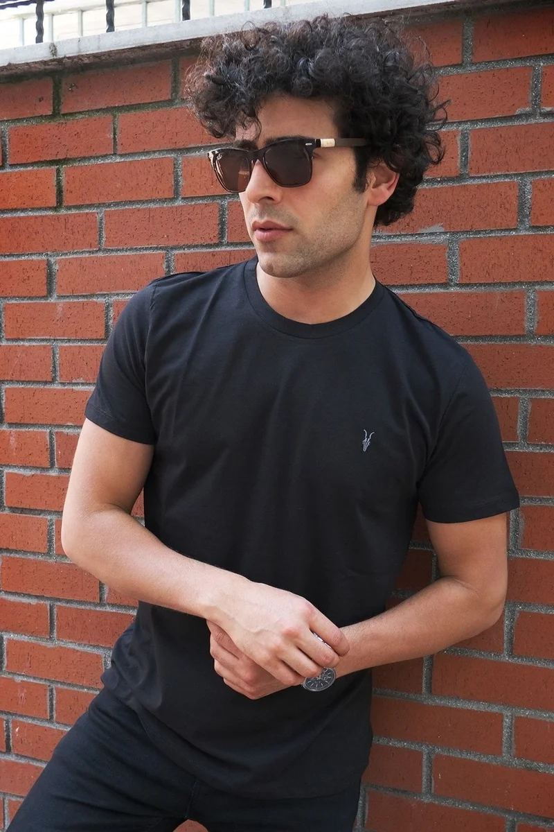 Four Man Crew Neck Standard Fit Basic Cotton Men's T-Shirt Pack of 5