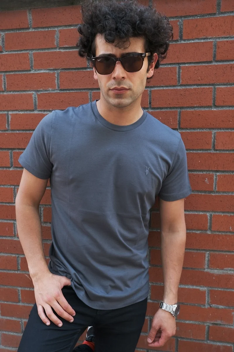 Four Man Crew Neck Standard Fit Basic Cotton Men's T-Shirt Pack of 5