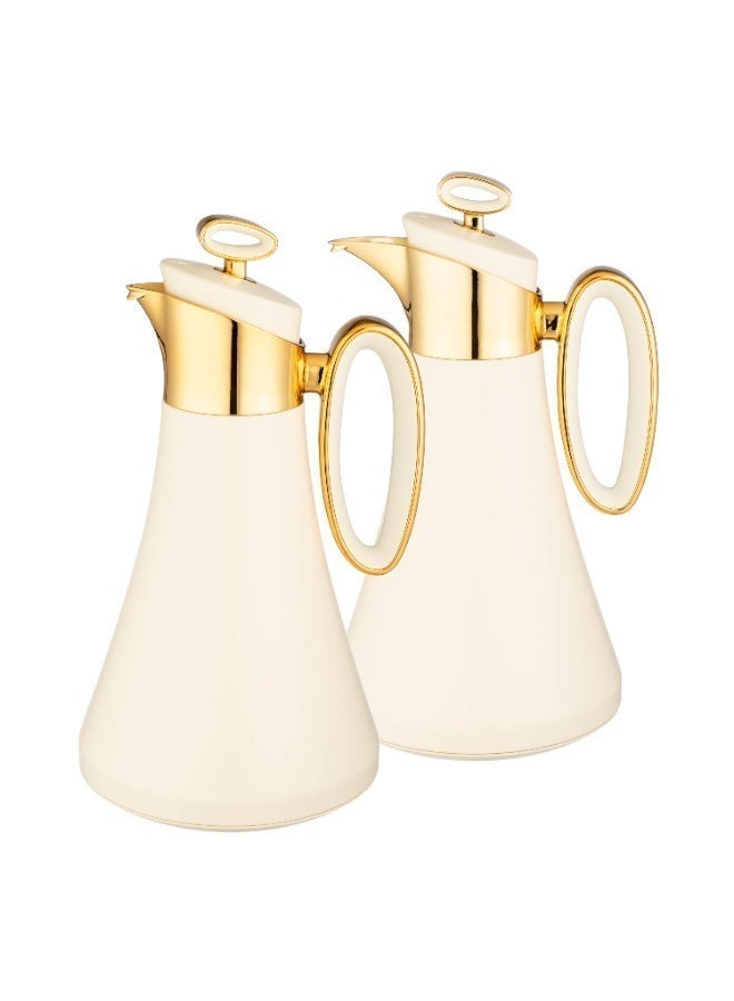 LOUVER Louvre Luxury Thermal Flask Set – 2-Piece Stainless Steel (1L + 1L) ✨☕❄️ - Image 2