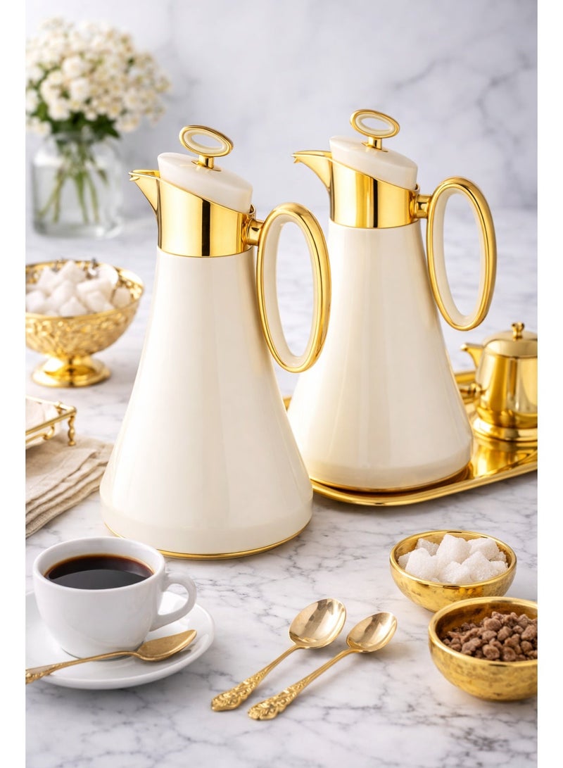 LOUVER Louvre Luxury Thermal Flask Set – 2-Piece Stainless Steel (1L + 1L) ✨☕❄️ - Image 1