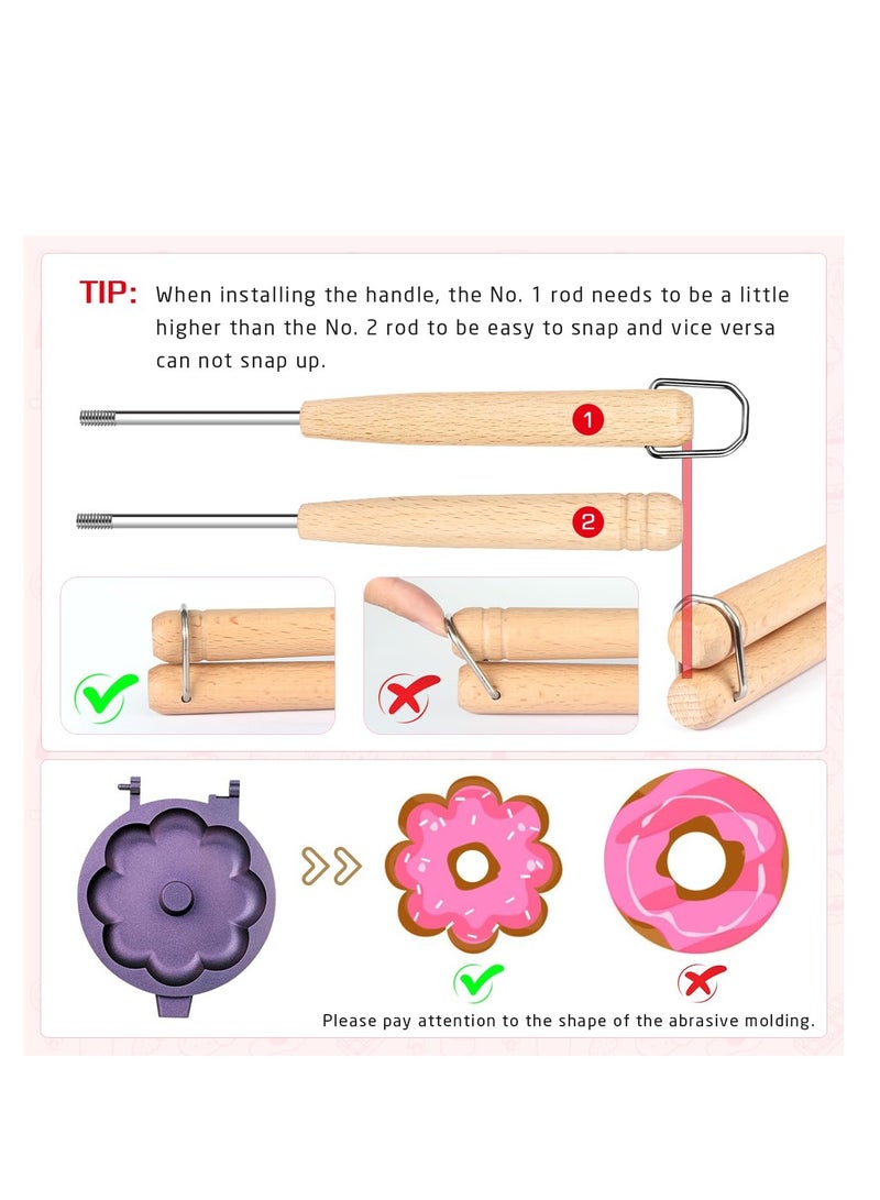 Zikra Donut Mold Maker, Non Stick Donut, Molds Baking, Cake Baking Tray, Donut Mold Cake, Efficient Donut Creation, Maintenance Simplified, Decorating Tools Handle, Mold Maker For Donuts - Image 4