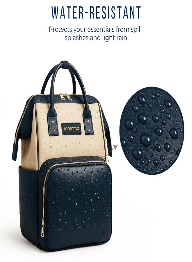 MAMMA Vegan Leather Diaper Bag for Mothers for Travel, Baby Bag for Mother Travel, Diaper Bag for Baby, 12 Pockets Waterproof Diaper Bags for Mom, Hospital Bag for Delivery Women | 9 Months Warranty - Image 4