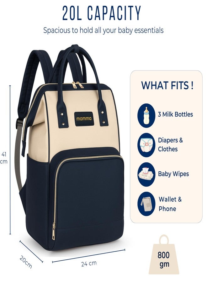 MAMMA Vegan Leather Diaper Bag for Mothers for Travel, Baby Bag for Mother Travel, Diaper Bag for Baby, 12 Pockets Waterproof Diaper Bags for Mom, Hospital Bag for Delivery Women | 9 Months Warranty - Image 2