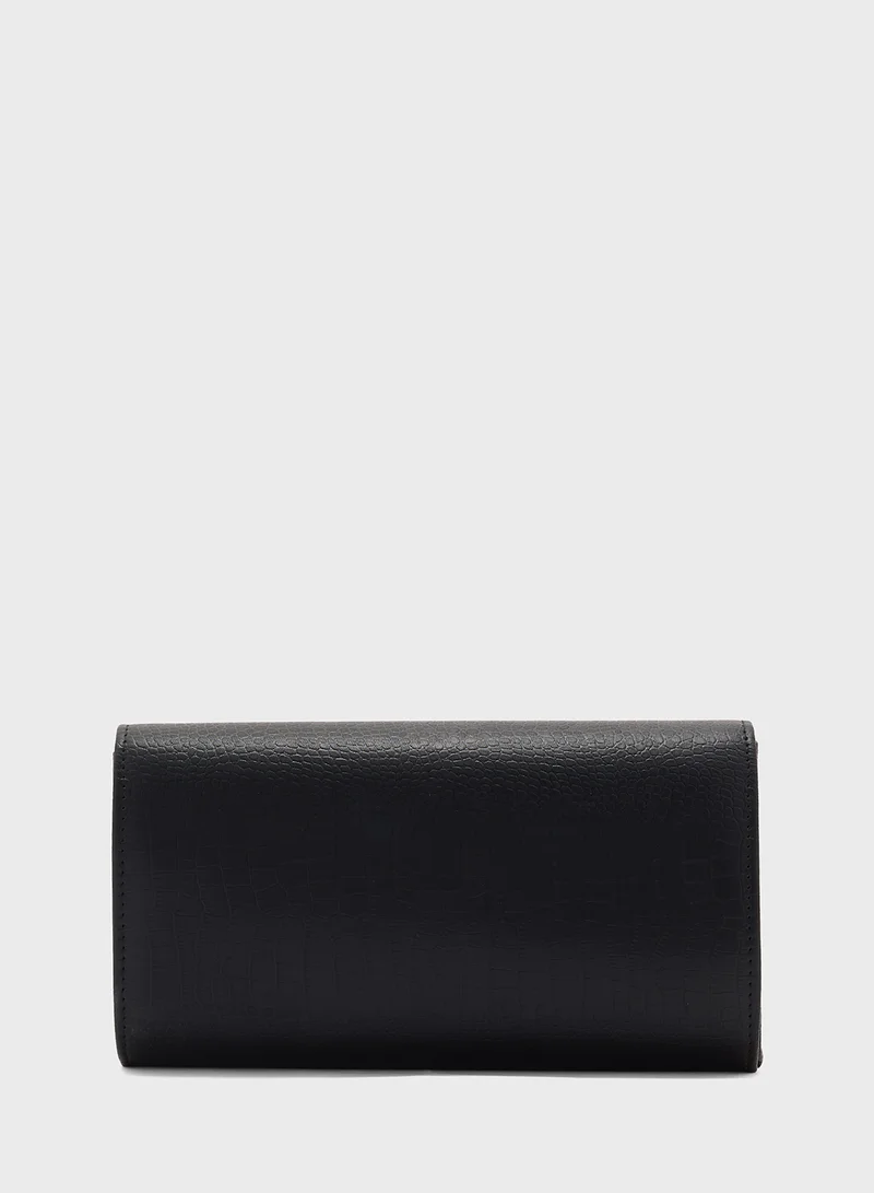 ايلا ليمتد اديشن Diamante Trim Croc Clutch Bag