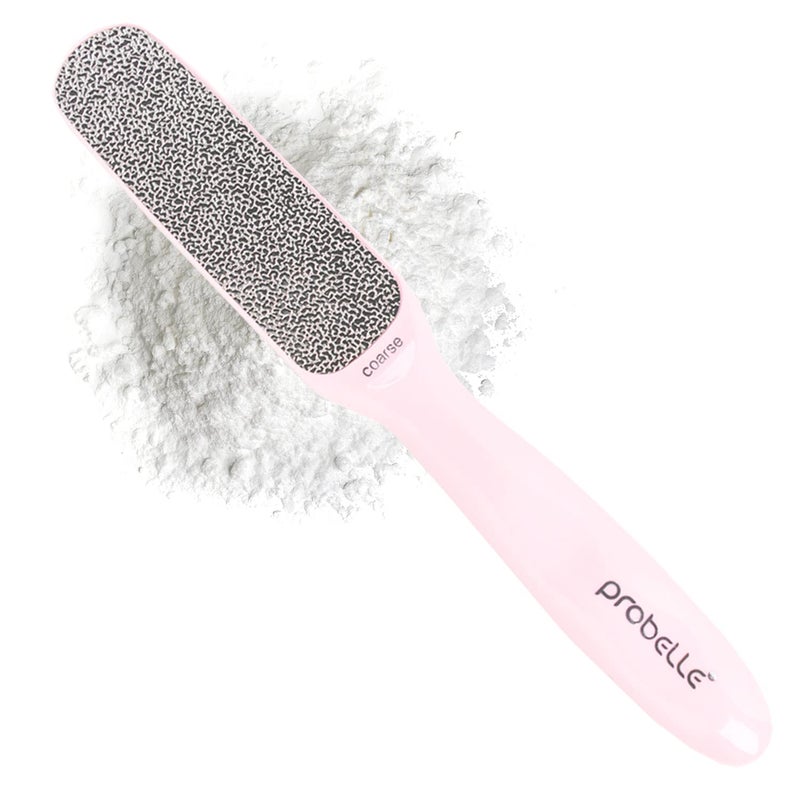 Probelle Double Sided Multidirectional Nickel Foot File Callus Remover  Immediately Reduces calluses and Corns to Powder for Instant Results Safe Tool Pink