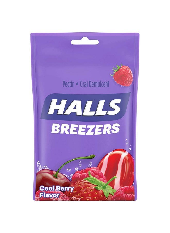 Halls Halls Breezers Drops Cool Berry - 25 ct, Pack of 4 
