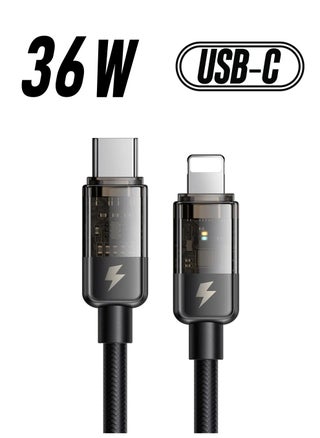 Mcdodo CA3160 Auto Power Off Type-C to Lightning Transparent Data Cable - pzsku/ZECB444FDA8C26BE6A305Z/45/_/1738234218/9b0462b4-b80e-49e3-81e4-40d6b7a082f8