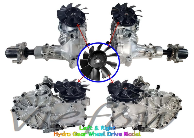 Viefow 7" 10 𝐁𝐥𝐚𝐝𝐞 𝐓𝐫𝐚𝐧𝐬𝐦𝐢𝐬𝐬𝐢𝐨𝐧 𝐅𝐚𝐧 53822 Replaces Husqvarna Craftsman Tractor Hydro Gear 584282001 Transaxle Cooling Fan 52747 Lawn Tractor Transaxle Fan - Image 3