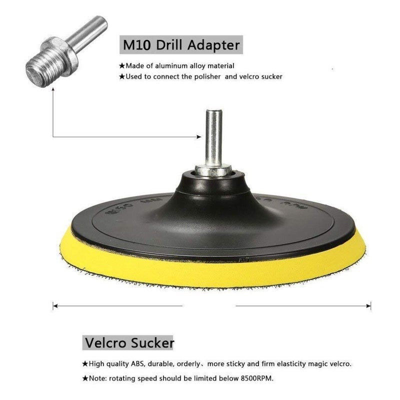 DIY Crafts 3inch Kit 200 Grm Cerium Oxide Polishing Powder Glass Polishing Kit Scratch Removal Set 34 Pcs Deep Scratch Remover Ceric DioPack Of 3inch Kit 200 Grm Cerium Oxide Polishing Powder - Image 4