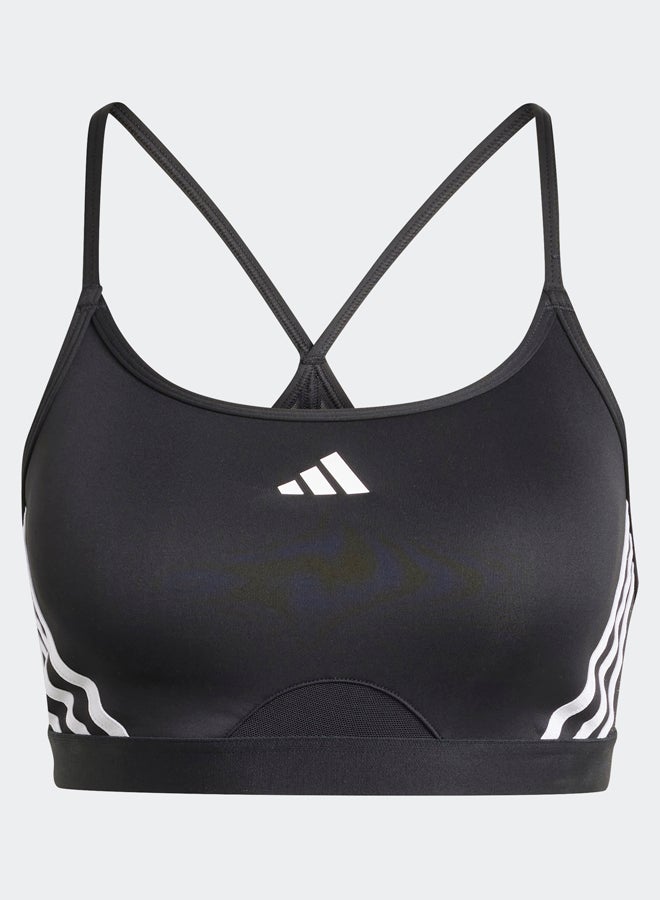 Adidas Aeroreact Training Light-Support 3-Stripes Bra  - Image 1