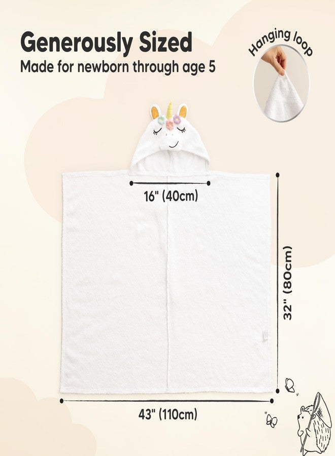 KeaBabies Organic Baby Towel with Hood for Girls, Boys - Soft, Absorbent, 100% Cotton Hooded Baby Towels for Newborns, Infants, Large Hooded Bath Towels for Babies, Kids, Toddler 1-3 (Uria) - Image 2