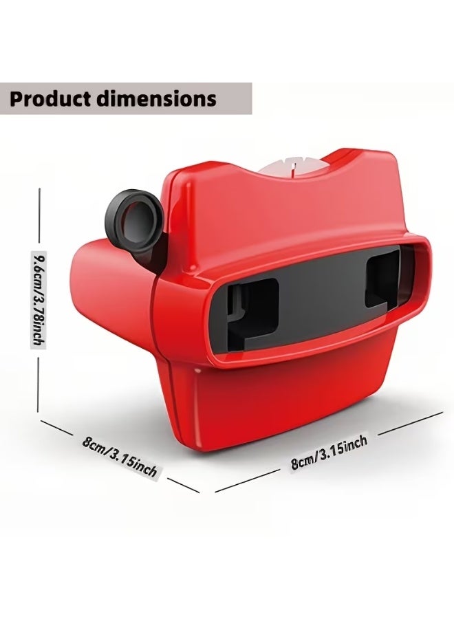 3D Viewer Ocean Theme Toy for Kids - Red Educational 3D Sea Life Viewer with Reel, Fun STEM Toy for Boys & Girls, Perfect Gift for Birthday & Eid-Color：Red - Image 5