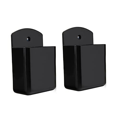 KYIEN Pack of 2 Self Adhesive TV Air Conditioner Remote Control Holder Wall Mount Storage Box Organizer - Image 1