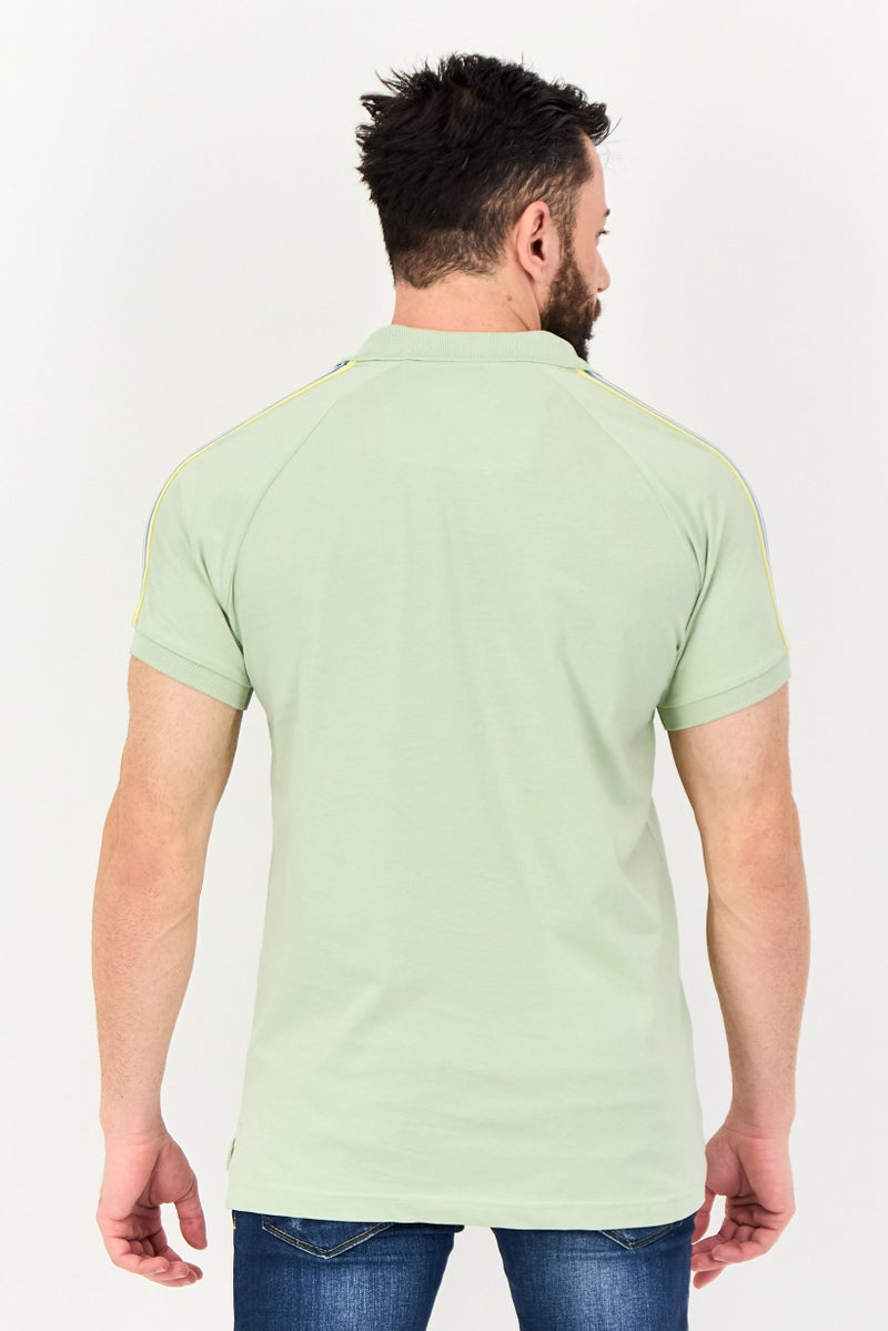 NAUTICA Men Regular Fit Embroidered Logo Short Sleeve Polo Shirt, Green - Image 3