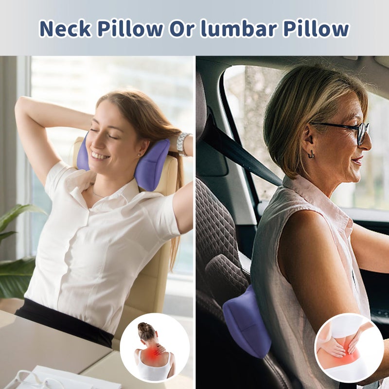 Pro Goleem Small Pillow 11’’x6’’x2.5’’ for Camping and Traveling with Name Tag Mini Tiny Pillow for Toddler Sleeping and Chair Car Air Nap Neck Lumbar Knee Rest Pillows, Lavender - Image 5