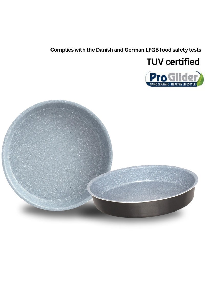 Dorsch Danish Design Non-Stick Round Pan - Ceramic Coating, PTFE Free, TUV Tested, Oven Safe, High-Grade Aluminum, Scratch Resistant, Easy to Clean, Durable, Eco-Friendly, PFOA Free, Heat Resistant (32 CM) - Image 5