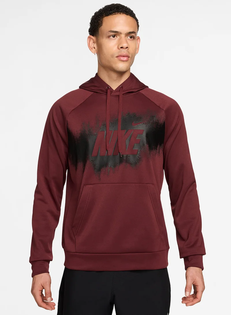 Nike Therma-Fit Graphic Fleece Pullover Hoodie