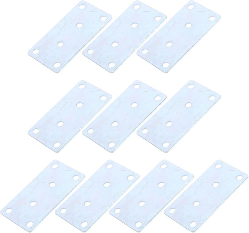 ألواح قوس تصليح حديدي مسطح ثقيل 10 قطع دعامات زاوية مستقيمة لأثاث الخشب - Image 2