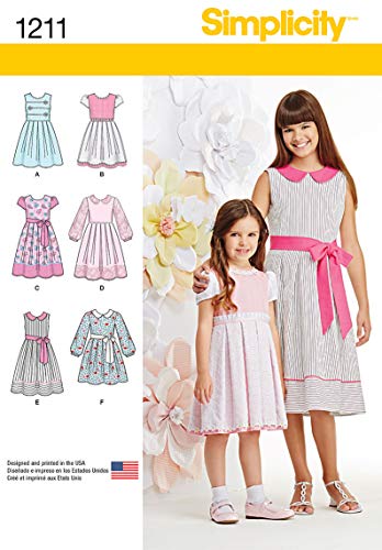 Simplicity 1211 Girl's Dress Sewing Patterns, Sizes HH (3-6) - Image 5