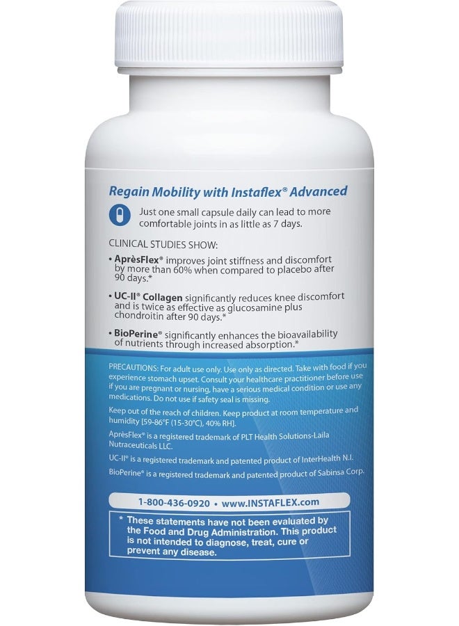 Instaflex Advanced Joint Support Supplement - Turmeric, Resveratrol, Boswellia Serrata Extract, BioPerine, UC-II Collagen- 30 Count - Image 4
