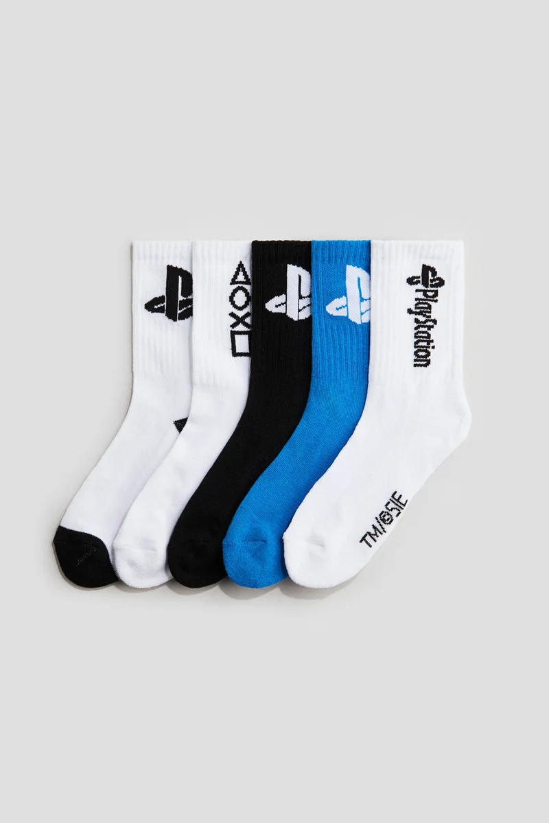 اتش اند ام جوارب بنقش إنتارجا - عبوة من 5 قطع