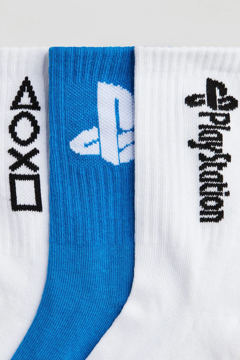 H&M 5-pack intarsia motif socks