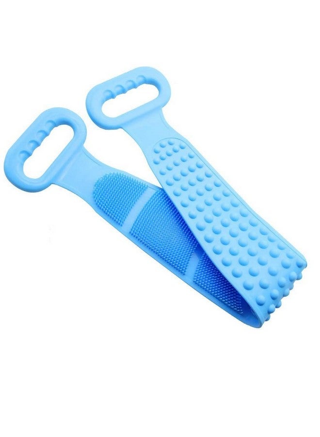 Naivete Naivete Silicone Body Back Scrubber, Double Side Bathing Brush for Skin Deep Cleaning Massage, Dead Skin Removal Exfoliating Belt for Shower, Easy to Clean, Lathers Well for Men & Women,1pc - Image 1