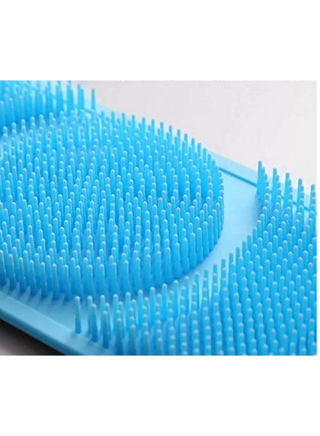 Naivete Naivete Silicone Body Back Scrubber, Double Side Bathing Brush for Skin Deep Cleaning Massage, Dead Skin Removal Exfoliating Belt for Shower, Easy to Clean, Lathers Well for Men & Women,1pc - Image 2