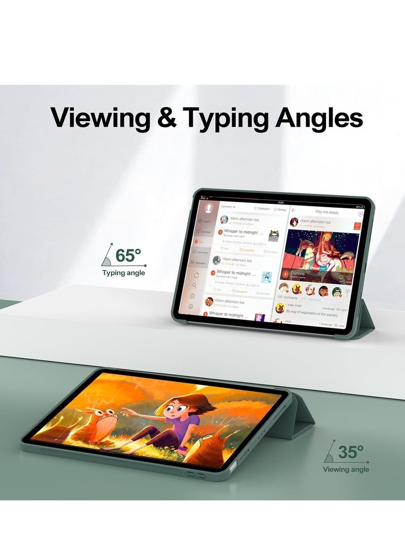 JAJEEK Case for iPad Air 11 Inch M2 2024, iPad Air 5th/4th Gen (10.9 Inch, 2022/2020) – Lightweight Thin Soft TPU Back Protective Case with Auto Sleep/Wake, Smart Folio Cover - Image 5