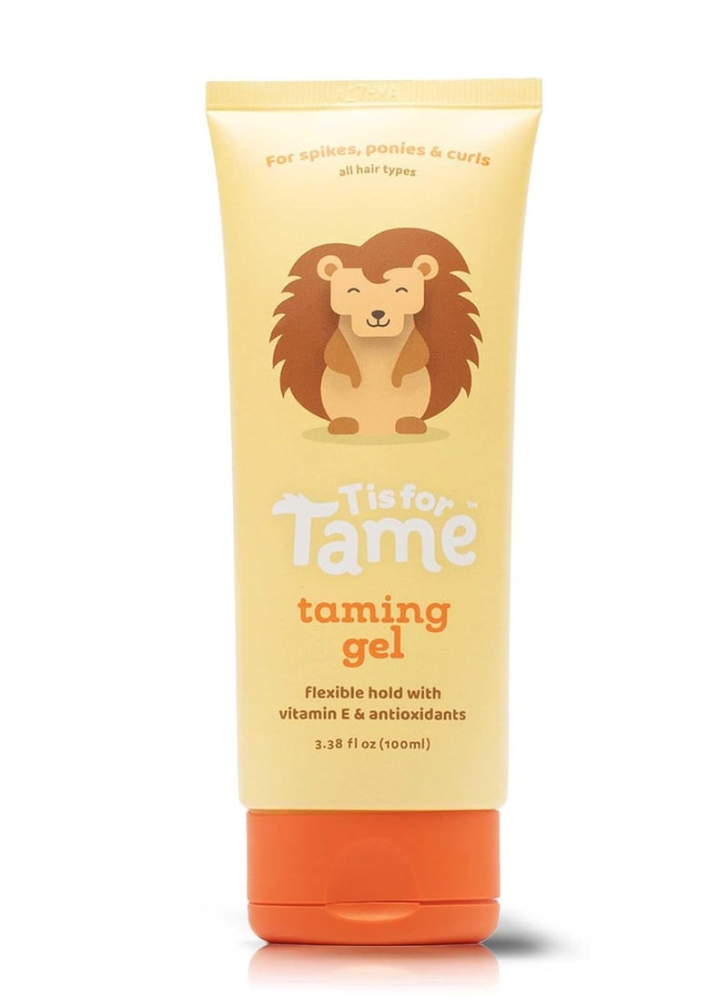 T is for Tame T is for Tame Taming Gel - Boys & Girls Baby Hair Styling Gel for Frizz Control, Flyaways - Natural Toddler, Kids Hair Tamer, Flexible Hold, 3.38fl oz, 1 Pack  - Image 1