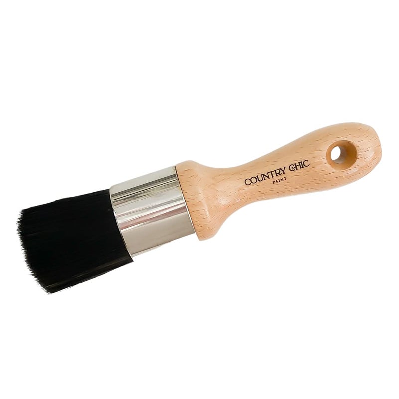 Country Chic Paint Wax Brush  Furniture Wax Applicator  Round Brush with Densely Packed Synthetic Bristles for Smooth Furniture Wax Application No Shedding Vegan  Comfortable Ergonomic Handle  15 