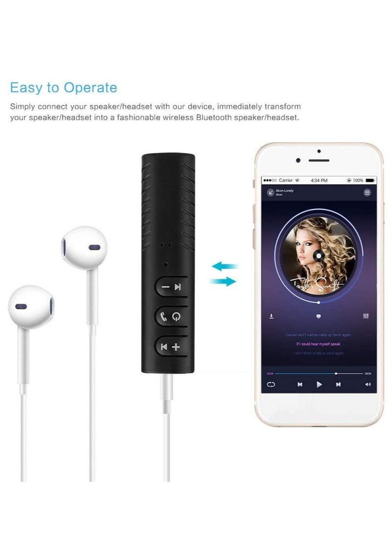 3.5mm jack Bluetooth Car Kit Hands free Music Audio Receiver Adapter Universal Auto AUX Kit for Speaker Headphone Car Stereo  - Image 5