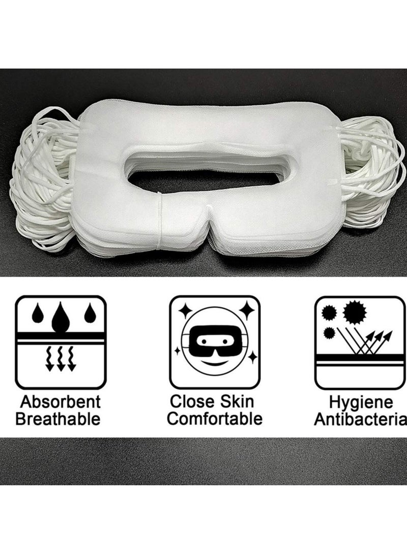 Generic Disposable VR Eye Mask for Oculus Quest 2 Skin-Friendly  Breathable  Soft  Comfortable  and Hygienic VR Universal Mask (White 100pcs)  - Image 3