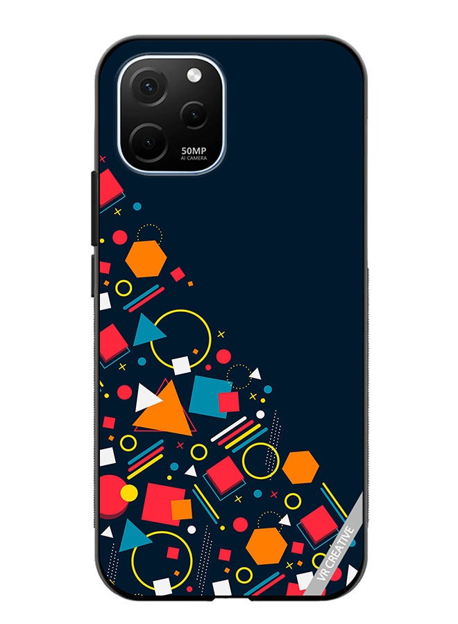 VR CREATIVE Protective Case Cover For Huawei Enjoy 50z Abstract Design Multicolour - Image 1