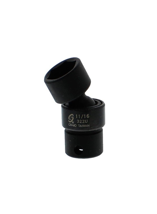 Sunex Tools سنكس ٣٢٢U، مقبس صدمات عالمي قياسي، ٦ نقاط، ٣/٨ بوصة، ١١/١٦ بوصة - Image 2