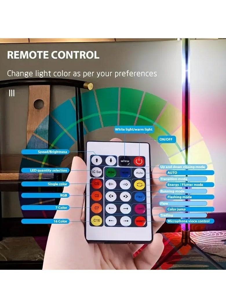 كيلا مصباح زاوية LED (5 واط RGB) | تصميم عصري بسيط، قابل للتعتيم، يتغير لون RGB، يعمل بالتحكم عن بُعد، وضع مزامنة الموسيقى، إضاءة محيطية لغرفة المعيشة، غرفة النوم، المكتب | موفر للطاقة - Image 5