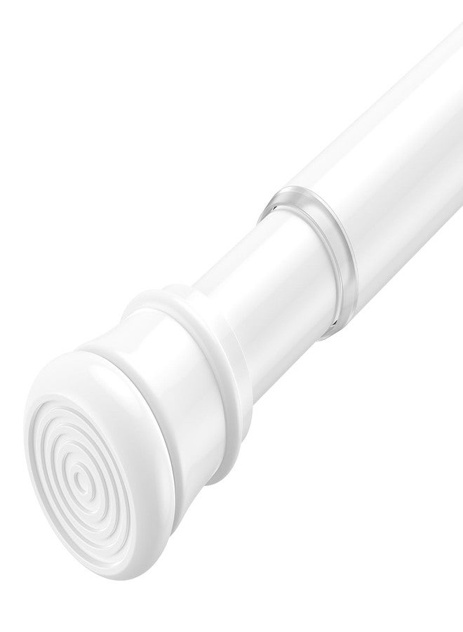 AIZESI Tension Curtain Rod for Windows 45 to 77 Inch, Adjustable Expandable Spring Curtain Rods No Drilling, Non Slip Curtain Rod for Bedroom Doorway Closet Door, White - Image 1