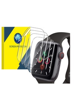Aookay [4 Pack] for Apple Watch Series 10/X Screen Protector 46mm, [Strong Asorption] [Flexible TPU Not Glass][Non-Bubbles] iWatch Anti-Scratch Replacement Protection HD Clear Cover Soft Film  - Image 1