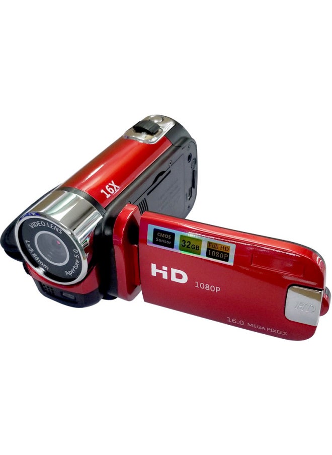 Generic 16 Million Pixel Gift HD DV Digital Camera Domestic CCD Student Camera D100 English-Body Color:D100 Red Charger Card Reader  - Image 5