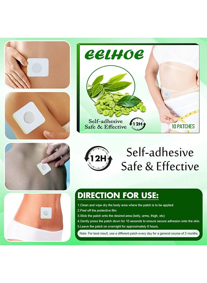 EELHOE Self-adhesive Safe & Effective, 10 Patches Slimming Patch Natural Herbal Essence  Slim Products Body Belly Waist Losing Weight Cellulite Slimming Sticker - Image 2