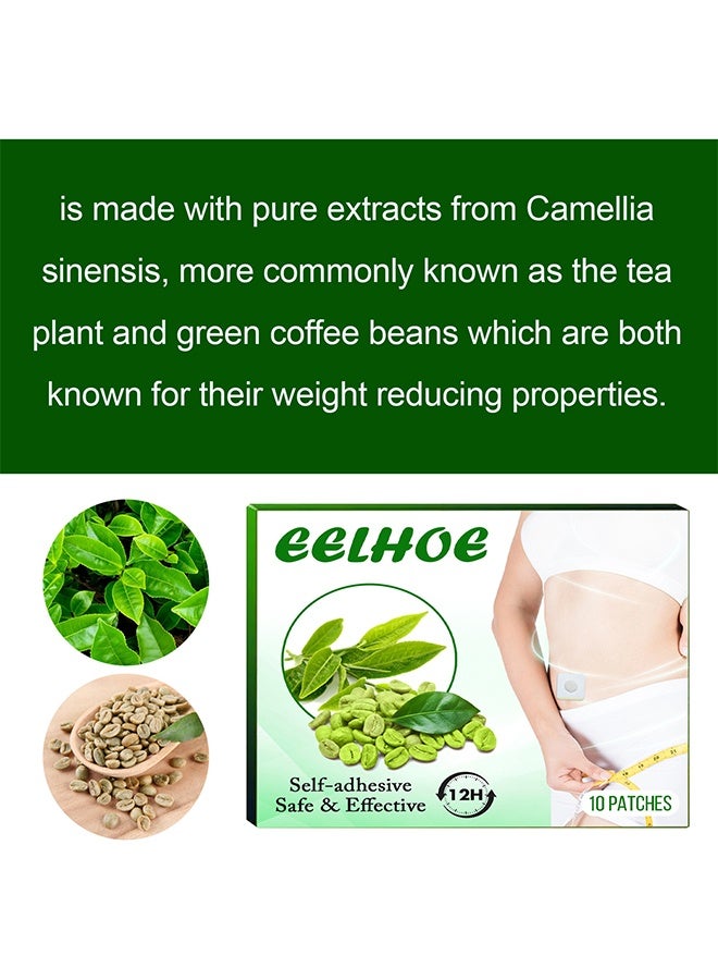 EELHOE Self-adhesive Safe & Effective, 10 Patches Slimming Patch Natural Herbal Essence  Slim Products Body Belly Waist Losing Weight Cellulite Slimming Sticker - Image 4
