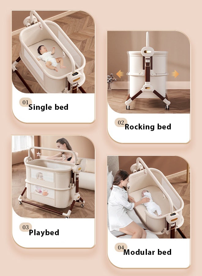 كيديليو سرير أطفال جانبي، سرير أطفال قابل للطي محمول 4 في 1 - Image 3