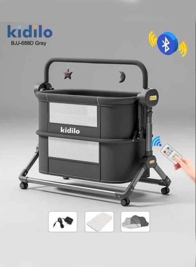 كيديليو سرير أطفال جانبي، سرير أطفال قابل للطي محمول 4 في 1 - Image 1