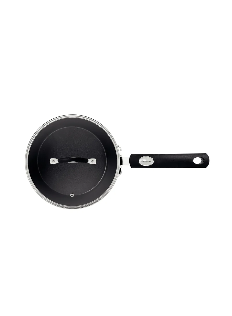 ترامونتينا Tramontina Monaco Induction 20cm 2.6L Black Aluminum Saucepan with Interior and Exterior Starflon Premium PFOA Free Nonstick Coating
